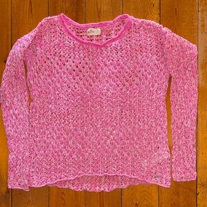 Hollister Bright Pink Knit Sweater